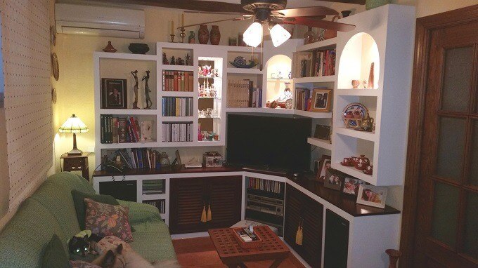 mueble salon de pladur malaga