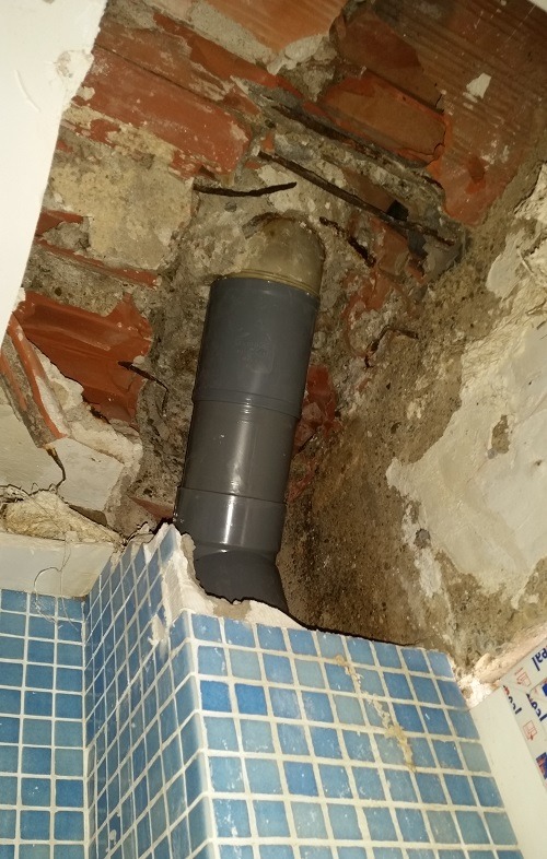Trabajos de cambio de bajante en malaga