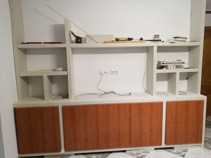 construcción de un mueble de pladur