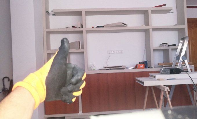 construcción de un mueble de pladur