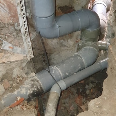 imágenes reparacion de bajante en vivienda malaga