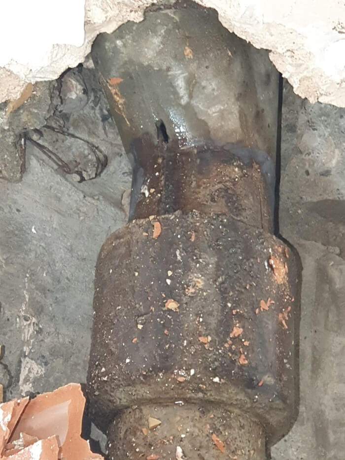 imágenes reparacion de bajante en vivienda